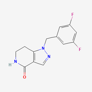molecular formula C13H11F2N3O B1484420 1-(3,5-Difluorobenzyl)-1,5,6,7-tetrahydro-4H-pyrazolo[4,3-c]pyridin-4-one CAS No. 2203015-38-5