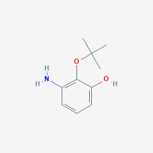 molecular formula C10H15NO2 B14844205 3-Amino-2-(tert-butoxy)phenol 