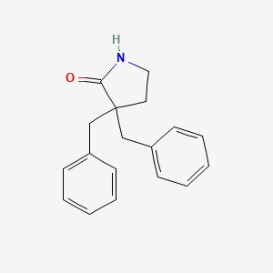 molecular formula C18H19NO B1484421 3,3-Dibenzyl-2-pyrrolidinone CAS No. 2203015-39-6