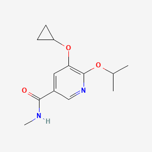 5-Cyclopropoxy-6-isopropoxy-N-methylnicotinamide