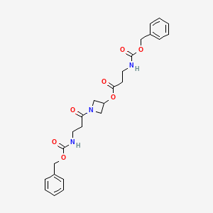 1-(3-{[(Benzyloxy)carbonyl]amino}propanoyl)-3-azetidinyl 3-{[(benzyloxy)carbonyl]amino}propanoate