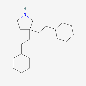 3,3-Bis(2-cyclohexylethyl)pyrrolidine
