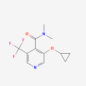 3-Cyclopropoxy-N,N-dimethyl-5-(trifluoromethyl)isonicotinamide