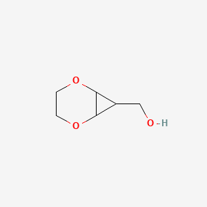 molecular formula C6H10O3 B1484431 2,5-Dioxabicyclo[4.1.0]hept-7-ylmethanol CAS No. 1824424-75-0