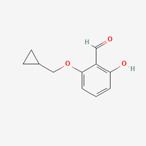 2-(Cyclopropylmethoxy)-6-hydroxybenzaldehyde