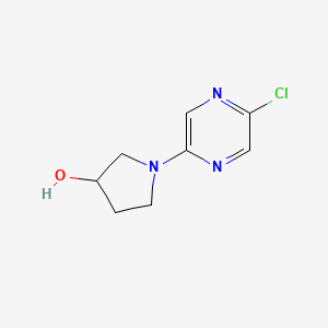 molecular formula C8H10ClN3O B1484432 1-(5-Chloro-2-pyrazinyl)-3-pyrrolidinol CAS No. 1823877-98-0