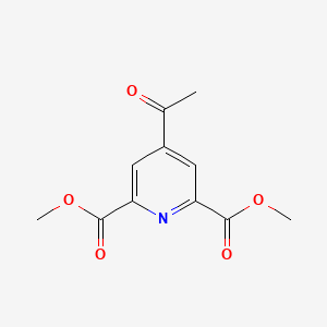 molecular formula C11H11NO5 B14844324 Dimethyl 4-acetylpyridine-2,6-dicarboxylate 