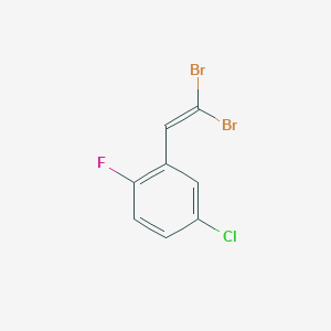 molecular formula C8H4Br2ClF B1484433 2-(2,2-二溴乙烯基)-4-氯-1-氟苯 CAS No. 1881272-50-9