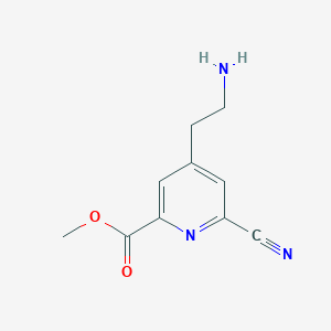 Methyl 4-(2-aminoethyl)-6-cyanopyridine-2-carboxylate