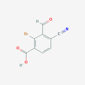 2-Bromo-4-cyano-3-formylbenzoic acid