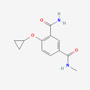 molecular formula C12H14N2O3 B14844388 4-Cyclopropoxy-N1-methylisophthalamide 