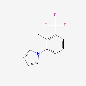 molecular formula C12H10F3N B1484439 1-[2-methyl-3-(trifluoromethyl)phenyl]-1H-pyrrole CAS No. 2003663-61-2