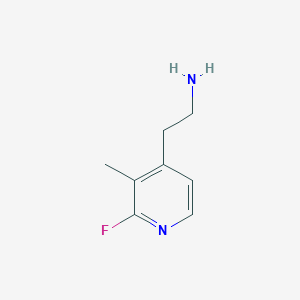 molecular formula C8H11FN2 B14844390 2-(2-Fluoro-3-methylpyridin-4-YL)ethanamine 