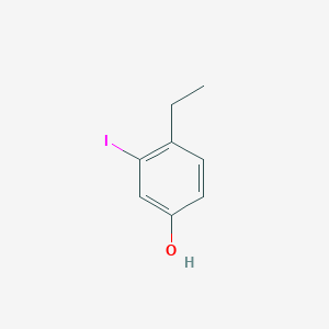 molecular formula C8H9IO B14844395 4-Ethyl-3-iodophenol 