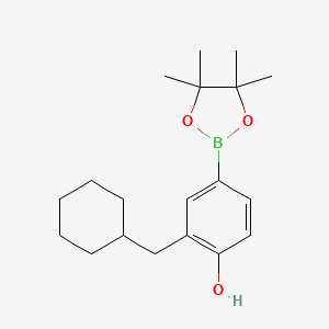 2-(Cyclohexylmethyl)-4-(4,4,5,5-tetramethyl-1,3,2-dioxaborolan-2-YL)phenol