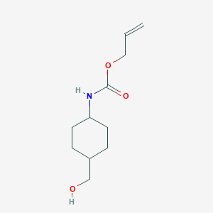 molecular formula C11H19NO3 B1484442 trans-(4-Hydroxymethyl-cyclohexyl)-carbamic acid allyl ester CAS No. 2167789-76-4