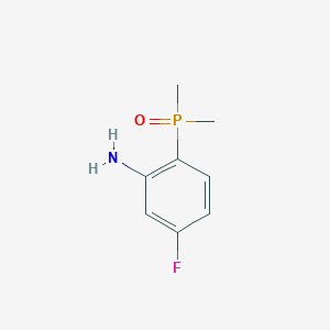 molecular formula C8H11FNOP B1484445 2-(Dimethylphosphoryl)-5-fluoroaniline CAS No. 1263180-81-9
