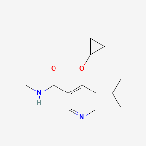 4-Cyclopropoxy-5-isopropyl-N-methylnicotinamide