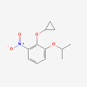 2-Cyclopropoxy-1-isopropoxy-3-nitrobenzene