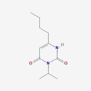 molecular formula C11H18N2O2 B1484450 6-丁基-3-(丙-2-基)-1,2,3,4-四氢嘧啶-2,4-二酮 CAS No. 2098075-89-7