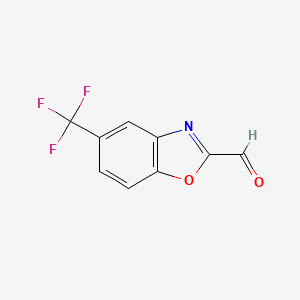 5-(Trifluoromethyl)benzo[D]oxazole-2-carbaldehyde