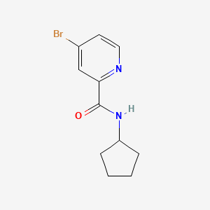 molecular formula C11H13BrN2O B14844509 4-Bromo-N-cyclopentylpicolinamide 