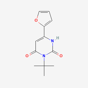 3-Tert-butyl-6-(furan-2-yl)-1,2,3,4-tetrahydropyrimidine-2,4-dione