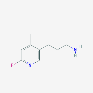 3-(6-Fluoro-4-methylpyridin-3-YL)propan-1-amine