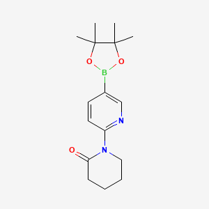 1-(5-(4,4,5,5-Tetramethyl-1,3,2-dioxaborolan-2-YL)pyridin-2-YL)piperidin-2-one