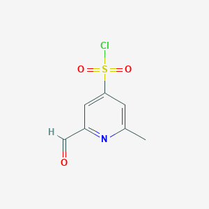 2-Formyl-6-methylpyridine-4-sulfonyl chloride