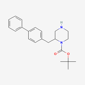 2-Biphenyl-4-ylmethyl-piperazine-1-carboxylic acid tert-butyl ester