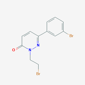 molecular formula C12H10Br2N2O B1484454 2-(2-Bromoethyl)-6-(3-bromophenyl)-2,3-dihydropyridazin-3-one CAS No. 2098007-69-1