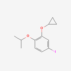 2-Cyclopropoxy-4-iodo-1-isopropoxybenzene