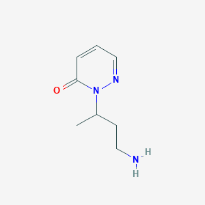 molecular formula C8H13N3O B1484457 2-(4-Aminobutan-2-yl)-2,3-dihydropyridazin-3-one CAS No. 2097996-10-4