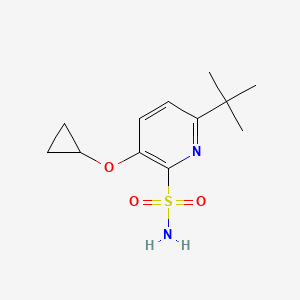 6-Tert-butyl-3-cyclopropoxypyridine-2-sulfonamide