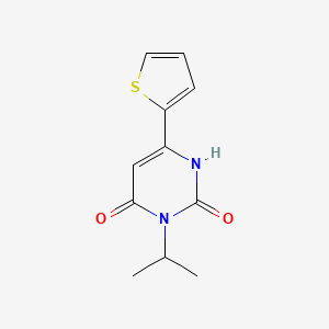 3-(Propan-2-yl)-6-(thiophen-2-yl)-1,2,3,4-tetrahydropyrimidine-2,4-dione