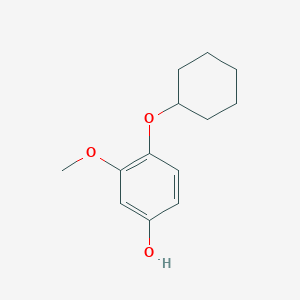 molecular formula C13H18O3 B14844602 4-(Cyclohexyloxy)-3-methoxyphenol 