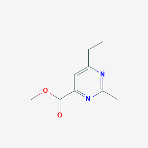 molecular formula C9H12N2O2 B1484461 Methyl 6-ethyl-2-methylpyrimidine-4-carboxylate CAS No. 2098007-06-6