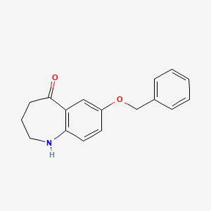 7-Benzyloxy-1,2,3,4-tetrahydro-benzo[B]azepin-5-one