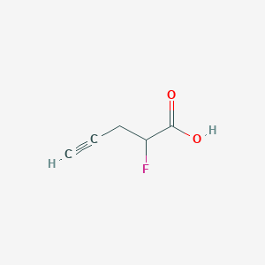 molecular formula C5H5FO2 B1484468 2-氟戊-4-炔酸 CAS No. 2090992-09-7