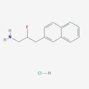 2-Fluoro-3-(naphthalen-2-yl)propan-1-amine hydrochloride