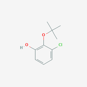 molecular formula C10H13ClO2 B14844713 2-(Tert-butoxy)-3-chlorophenol 