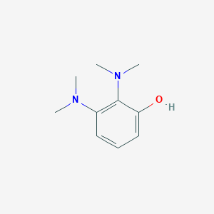 molecular formula C10H16N2O B14844729 2,3-Bis(dimethylamino)phenol 