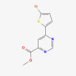 molecular formula C10H7BrN2O2S B1484473 Methyl 6-(5-bromothiophen-2-yl)pyrimidine-4-carboxylate CAS No. 2091525-80-1