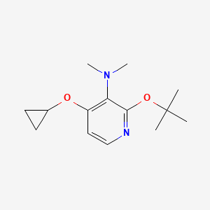 2-Tert-butoxy-4-cyclopropoxy-N,N-dimethylpyridin-3-amine