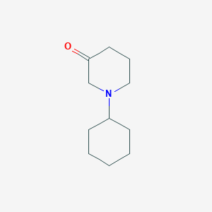 molecular formula C11H19NO B14844748 1-Cyclohexyl-piperidin-3-one 