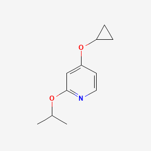 molecular formula C11H15NO2 B14844757 4-Cyclopropoxy-2-isopropoxypyridine 