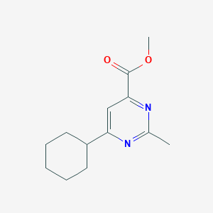 Methyl 6-cyclohexyl-2-methylpyrimidine-4-carboxylate