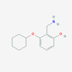 2-(Aminomethyl)-3-(cyclohexyloxy)phenol