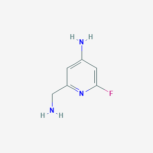 2-(Aminomethyl)-6-fluoropyridin-4-amine